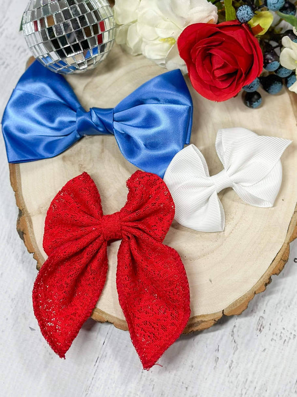 Red White & Blue Bow Pack