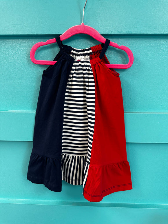 CR Kids Color Block 4th of July Dress