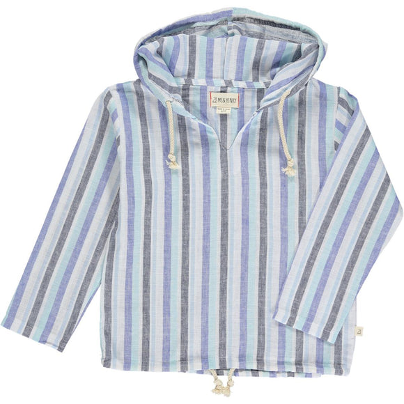 Me & Henry striped Linen Hoodie