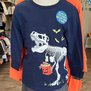 Halloween Dino glow in the dark t