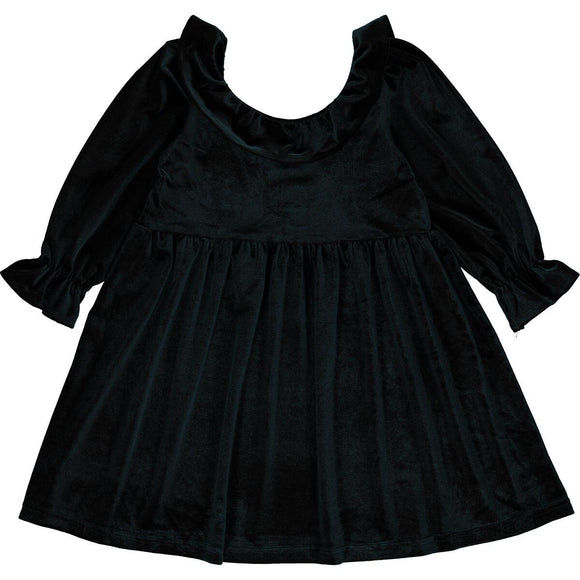 Vignette Black Velvet Dress