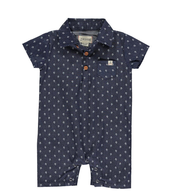 Me & Henry Collared Romper