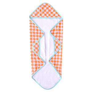 Copper Pearl Mickey Checkered Hooded towel