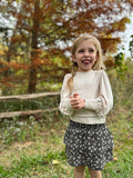 Vignette Cream Ribbed Blouse (Jessa Tshirt)