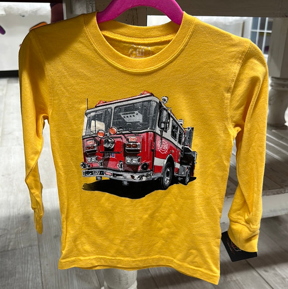 Wes & Willy Fire Truck long sleeve t
