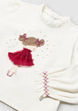 Mayoral Baby Tulle Applique T-Shirt