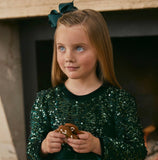 Abel & Lula Girls Green Sequin Dress