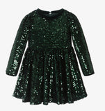 Abel & Lula Girls Green Sequin Dress