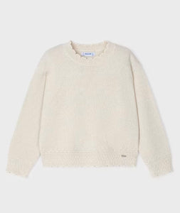 Mayoral Cream/Gold shimmer Sweater