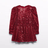 Abel & Lula Red Sequin Dress