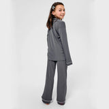 Magnetic Me gray mist RightFit™ magnetic classic with a twist kids pajama set (unisex)