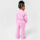 Magnetic Me mauve RightFit™ magnetic classic with a twist kids pajama set