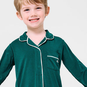 Magnetic Me deep emerald RightFit™ magnetic classic with a twist kids pajama set