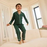 Magnetic Me deep emerald RightFit™ magnetic classic with a twist kids pajama set