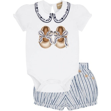 Milon Collared Onesie and Shorts Sets