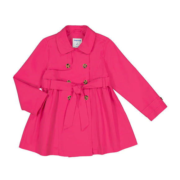 Mayoral Hot Pink Trench Coat