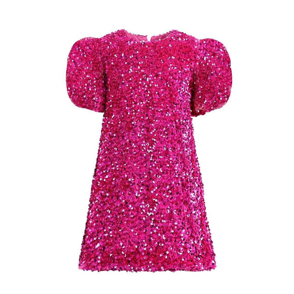 Lola & the Boys Pink Sequins Dress