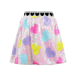 Lola & The Boys Heart Sequin skirt