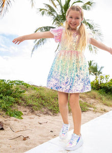 Lola & the Boys Ombré Sequin Dress