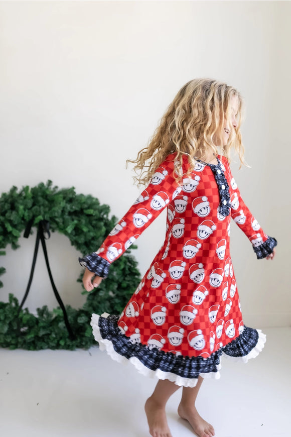 Smiley Santa lounge gown