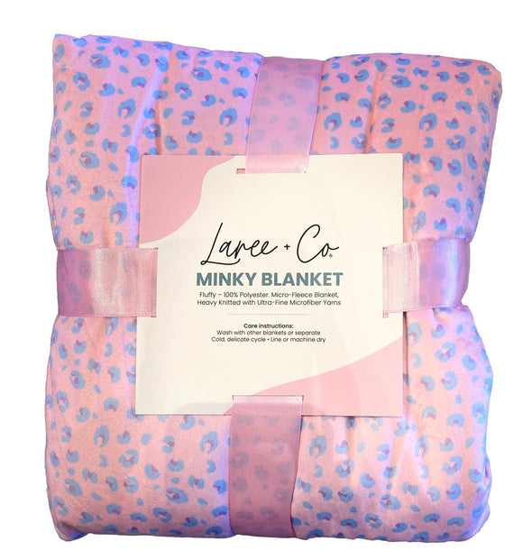 Lillian Leopard Luxe Cuddle Minky Blanket