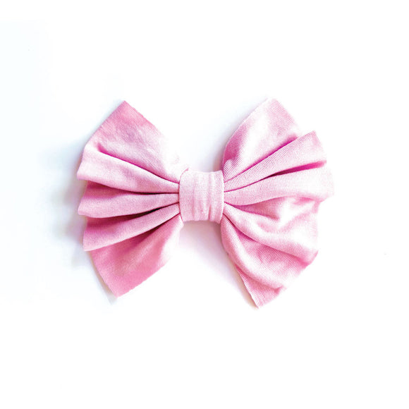 Lillian Pink Bamboo Tied Bow