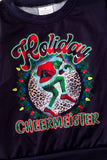 Black Cheermeister graphic sweater