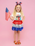 Little Miss USA Sequin Skirt Set