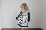 Kids Gold Tree Holiday Christmas Ruffle Button Lounge Gown