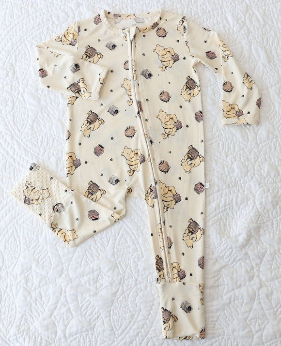 Classic Pooh - Connor Bamboo Zippy Baby Romper