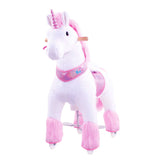 Model U Ride-On Plush Unicorn Age 4-8 Pink