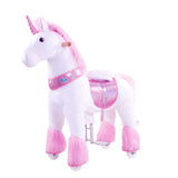 Model U Ride-On Plush Unicorn Age 4-8 Pink