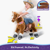 Model U Ride-On Pony Toy Age 4-8 Brown