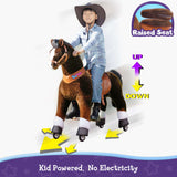 PonyCycle Large Ride On Horse - Chocolate
