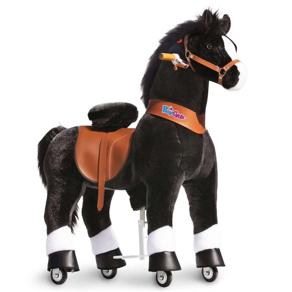 PonyCycle Large Ride On Horse Toy - Black