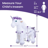 Ride on Unicorn for Age 3-5 Purple Model X