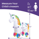 Unicorn Ride On Toy for Age 3-5 Rainbow Model X