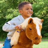 Riding Horse Toy for Age 3-5 Brown Model X