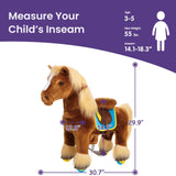 Riding Horse Toy for Age 3-5 Brown Model X