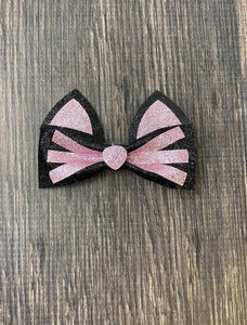 Pink Cat Bow Clippie