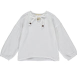 White Linen Sweatshirt